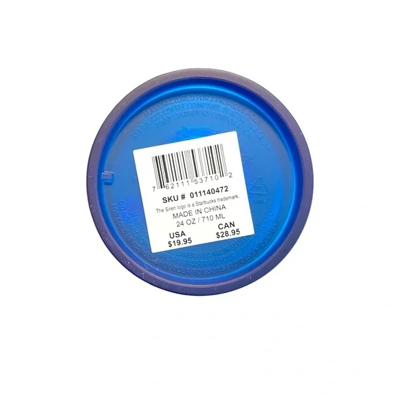 Blue Starbucks Tumbler with Straw - 24oz - Picture 3 of 3